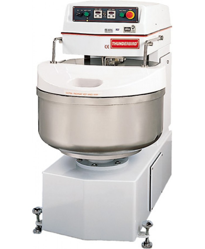 Spiral Mixer can handle 78 kg / 172 lbs of dough, Two speed motor